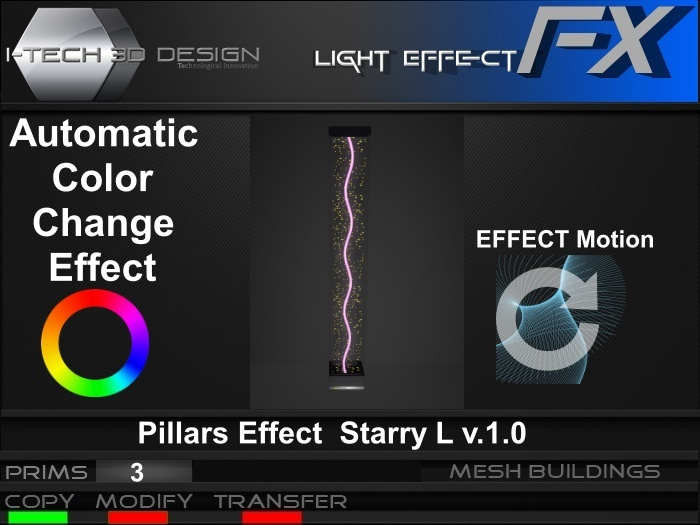 [I-T3D] Pillars Effect  Starry L v.1.0