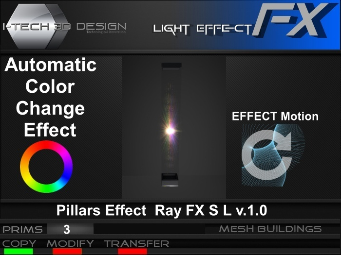 [I-T3D] Pillars Effect  Ray FX S L v.1.0