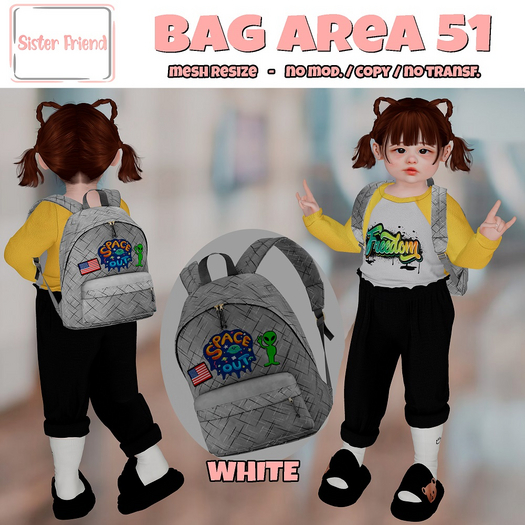 SF Bag Area 51 - WHITE