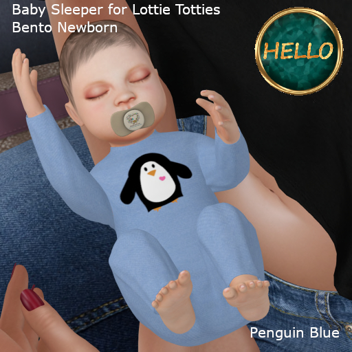 Baby Sleeper - Penguin Blue boxed