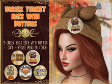 )O( GC: Unisex Turkey Hat with Button  