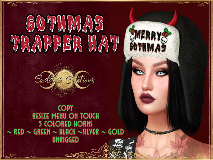 )O( GC: Merry Gothmas Trapper Hat 