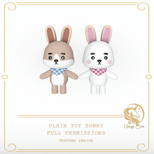 Full Perm Plain Toy Bunny