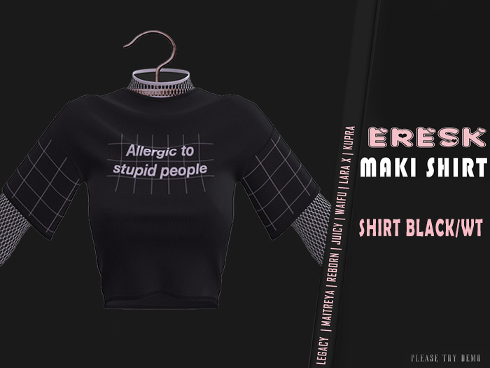 Eresk : Maki Top BL/WHI