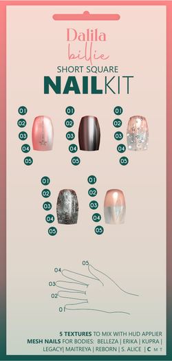 Dalila Billie Short Square Nail Kit