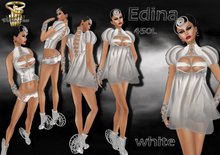 House of Beningborough - Edina - White leather