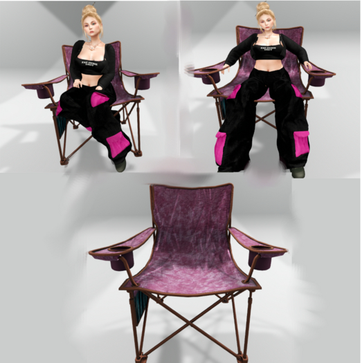 cute camping chair (attach to sit)