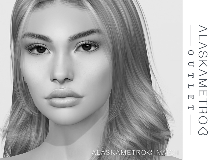 DEMOS A<3 Outlet "Alicia" Catwa bakes-on-mesh face skin - ALASKAMETRO<3 Match