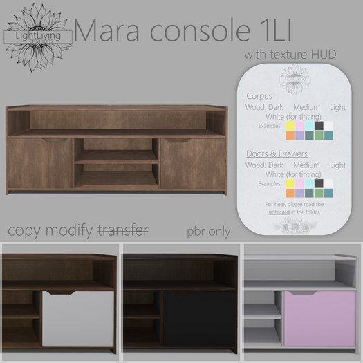 ~LLc~ Mara console 1LI w. texture HUD