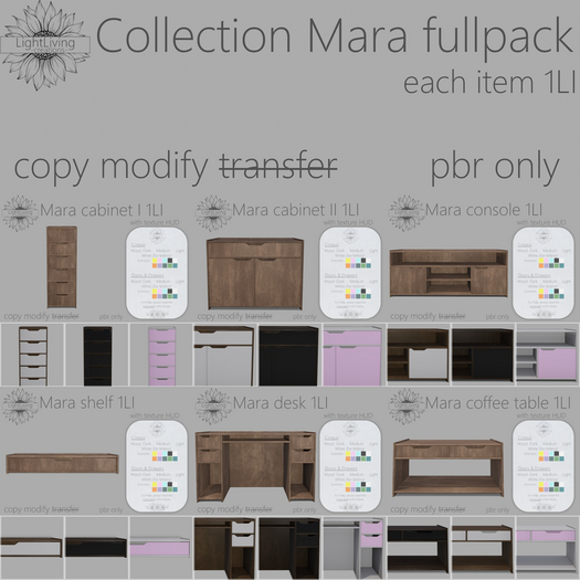 ~LLc~ Collection Mara fullpack w. texture HUDs