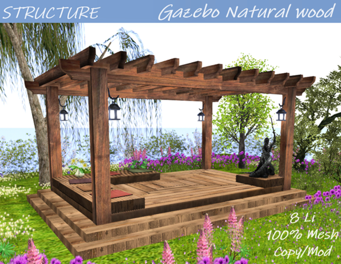 GAZEBO - Natural wood