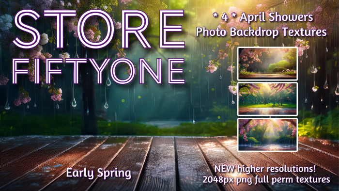 April Showers Photo Studio Backdrop Textures - 2K - Store FiftyOne