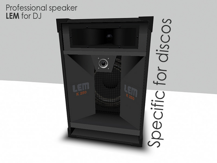 Professional speaker LEM for DJ