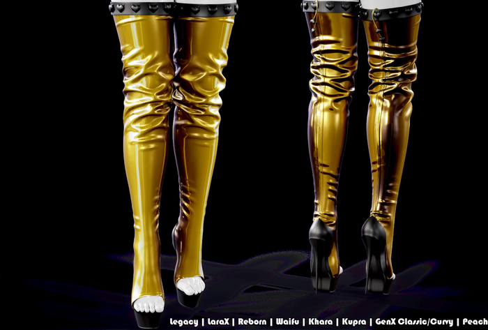 Vog High Boots Gold