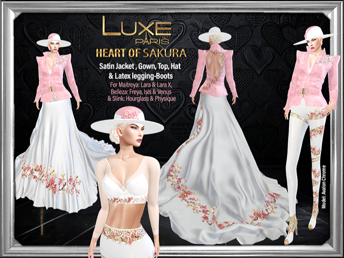 LUXE Paris HEART OF SAKURA Womens Ensemble