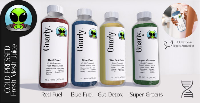 Gnarly. - Cold Pressed - Blue Fuel - Case (MS)