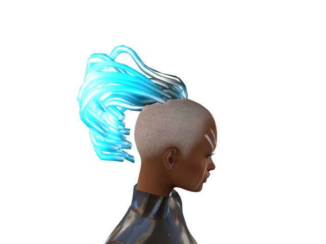 Cyberpunk Cables Hair