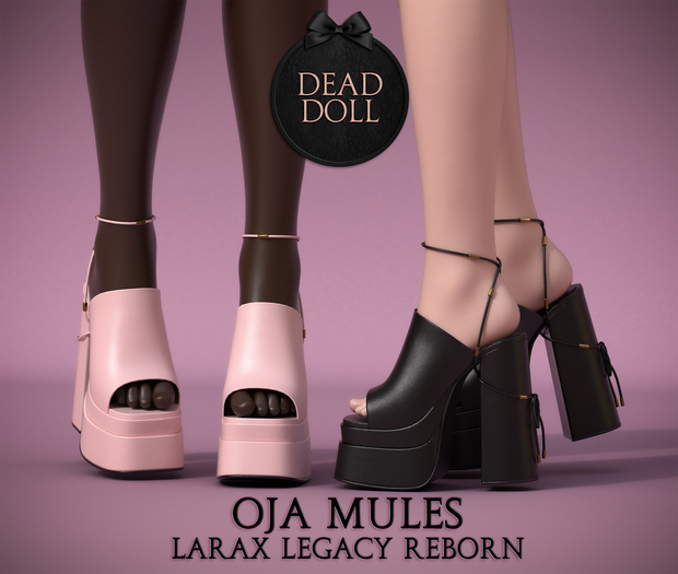 DEAD DOLL - Oja Mules - Fatpack