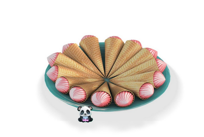 ionic : Strawberry cones