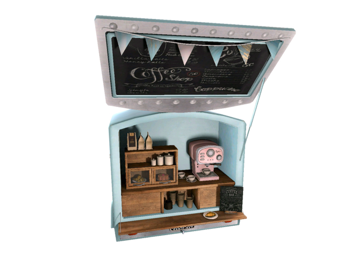 1. Myrrine. Coffee time coffee cart blue RARE