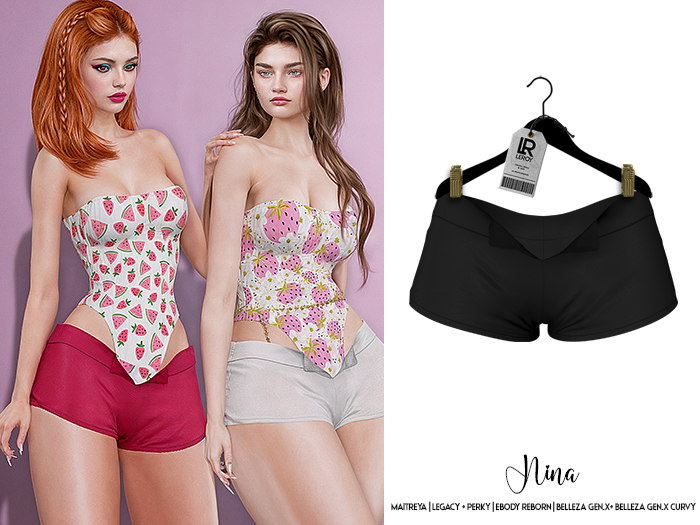 LEROY - Nina Short - Black