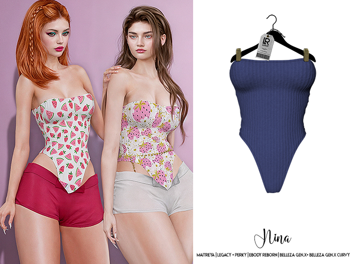 LEROY - Nina Bodysuit - Starry Blue