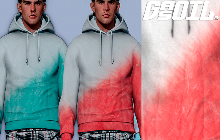 [GL - inc.] - Owen HOODIE White Red