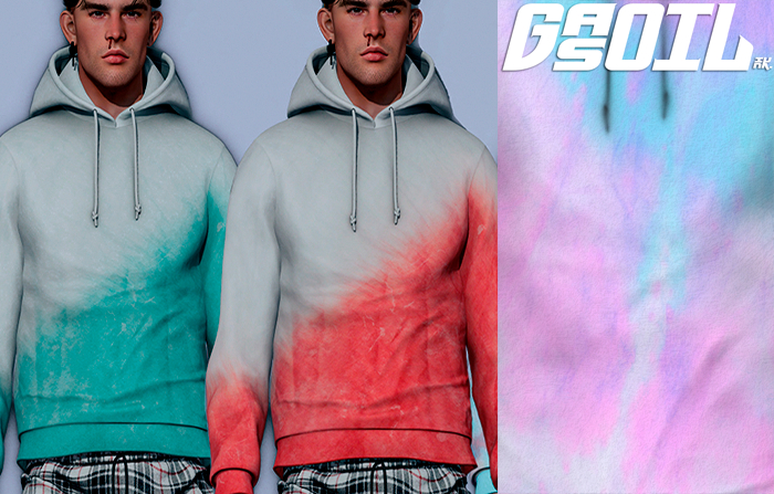 [GL - inc.] - Owen HOODIE White Blue Violet