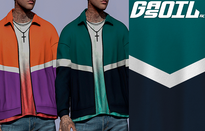 [GL - inc.] - Owain Windbreaker Green White Blue
