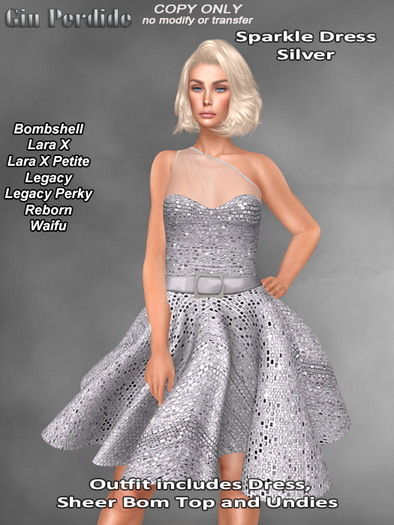 Sparkle Dress Silver 