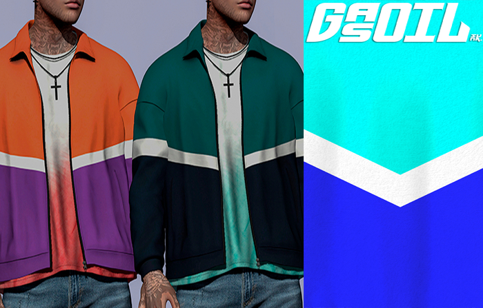 [GL - inc.] - Owain Windbreaker Azure White Blue
