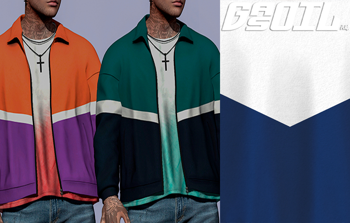 [GL - inc.] - Owain Windbreaker White Blue