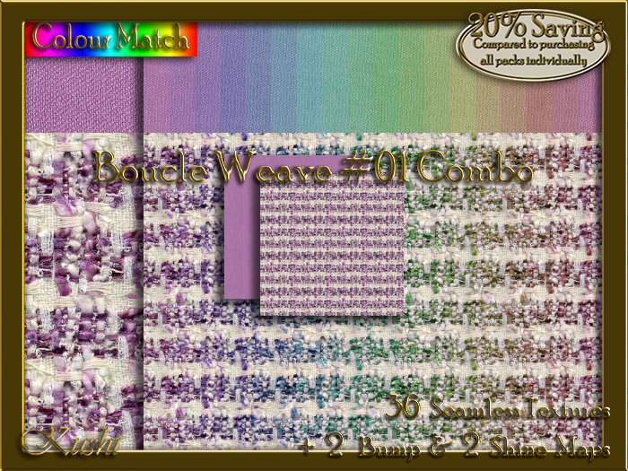 Boucle Weave #01 COMBO Texture Bundle