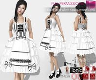 FullPerm Sleeveless Sweetheart Neckline Ruffled Skirt Masquerade Dress Maitreya 5.3 LaraX Belleza Ebody Reborn Legacy