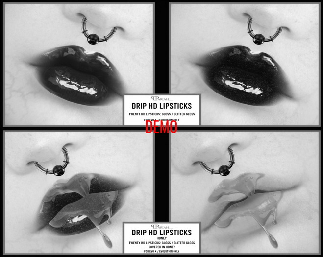 .:.Pariah.:. Drip HD Lipsticks DEMO