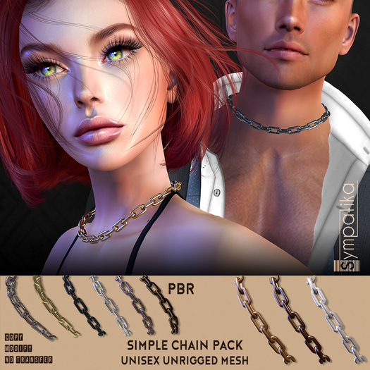 [Sympatika] Necklace Simple Chain Metal Pack + PBR