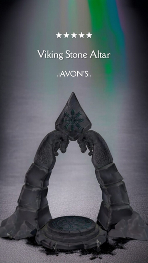 .:AVON'S:.  Viking Stone Altar