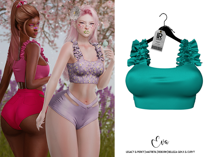 LEROY - Eva Cropped - Porcelain Green