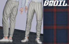 [GL - inc.] - Ezra  Trousers Square Blue