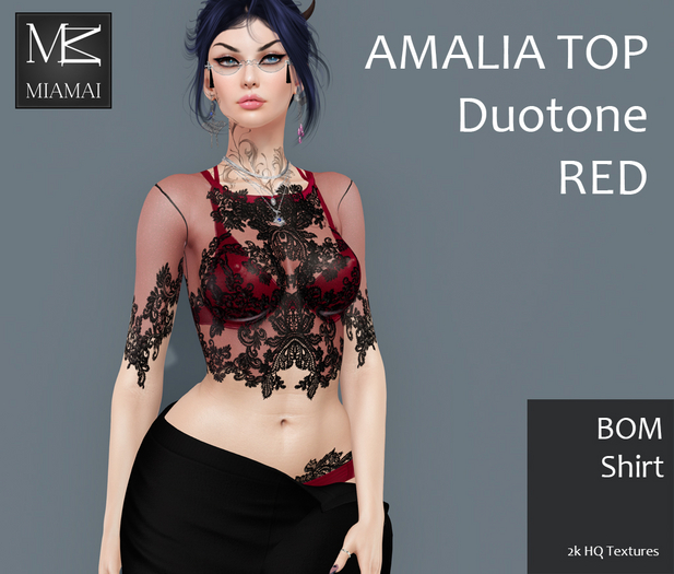 Miamai_Amalia Top BOM_Duotone Red