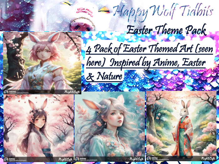 Happy Wolf Tidbits~ Easter theme4Pack