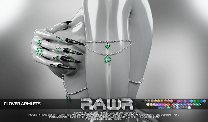 RAWR! Clover Armlets DEMO (add me)