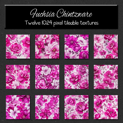 *Wallflowers* Fuchsia Chintzware