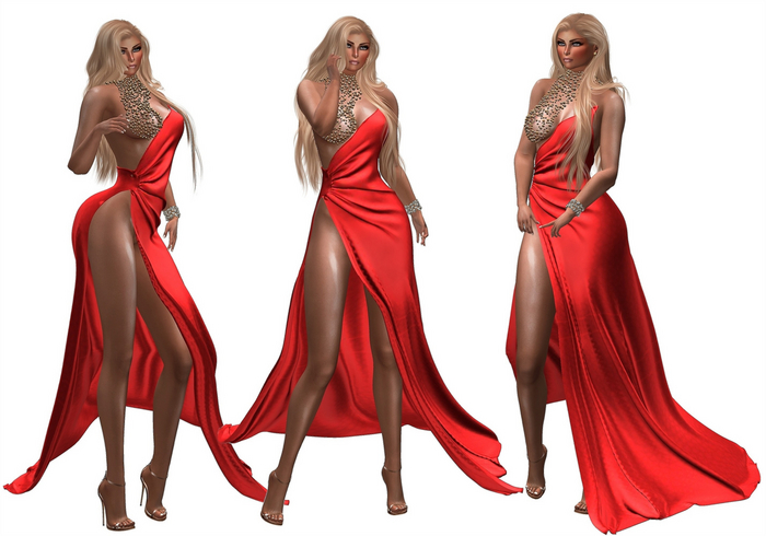 Red Sexy Gowns Becky