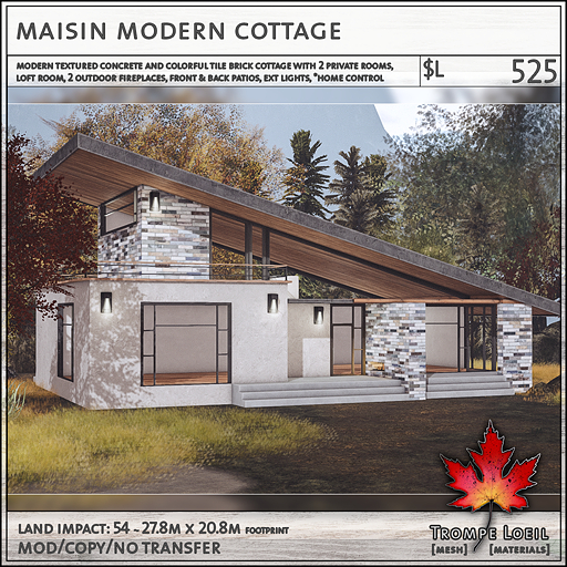 Trompe Loeil - Maisin Modern Cottage V1.2 [mesh]