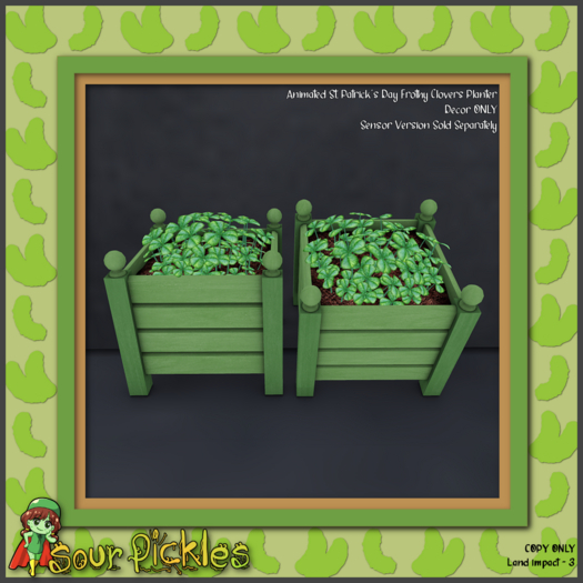 [SP] St. Patricks Day Frothy Clovers Planter