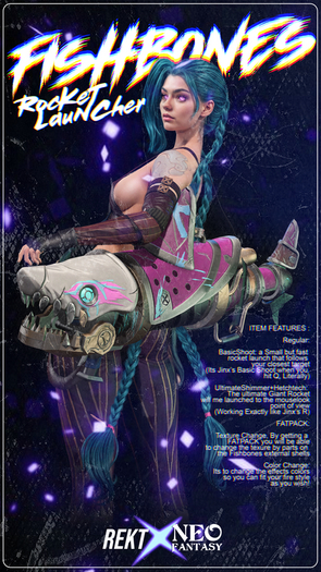 [REKTXNEO] - FISHBONES BAZOOKA - PINK