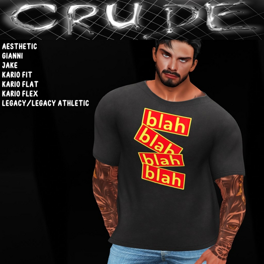 Blah Blah Blah Blah Men's T-Shirt (MCT)  <Wear Me>