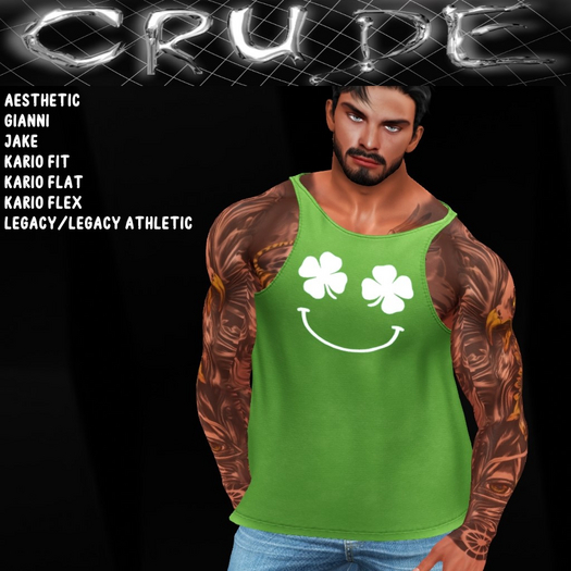 Clover Smile Men's Tank (MT1 MP)  <Wear Me>