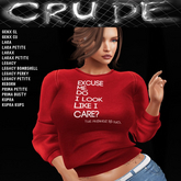 Excuse me, do I look like I care? The answer is no Women's Sweatshirt (WSL) <Wear Me>